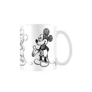 Disney Sketch Process Mickey Mouse Mug White/Black (One Size)