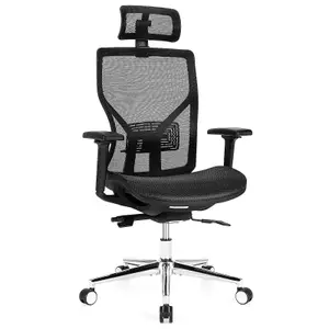 Costway Ergonomic Office Chair High-Back Mesh Executive Chair Adjustable Lumbar Support