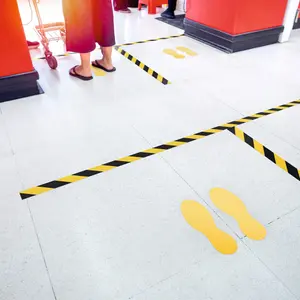 Durable DURALINE Heavy Duty Non-Slip Hazard Warning Floor Tape - 50mm x 15m