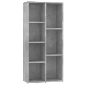 Berkfield Book Cabinet Concrete Grey 50x25x106 cm Engineered Wood