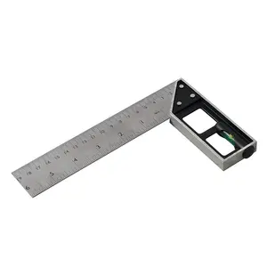 Silverline Tri & Mitre Square with Spirit Level - 150mm