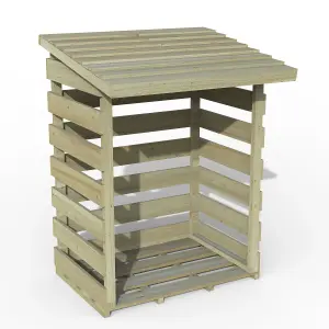 Forest Garden Compact Wooden 3x3 ft Pent Log store