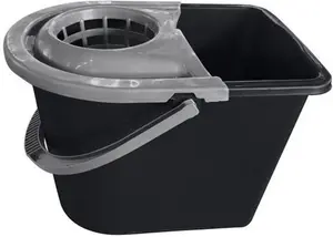 Dunelm Mop Bucket, Black, Plastic