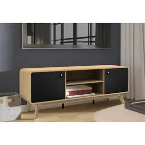 Justine TV Stand for TVs up to 60" Oak/Black