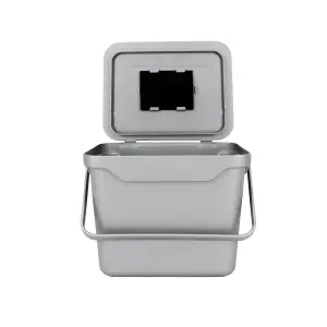 Easy Eco - 5L Compost Caddy - Light Grey