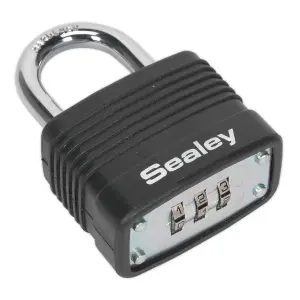 Sealey Laminated Steel Body Combination Padlock Range from 001-999 40mm PL301C