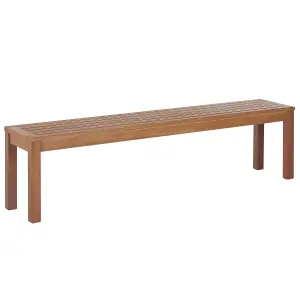 Garden Bench MONSANO Wood Light Wood