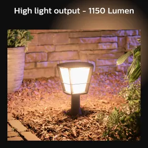 Philips Hue Econic White & Colour Ambiance LED Smart Outdoor Pedestal Light