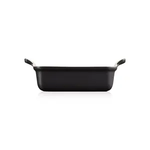 Le Creuset Stoneware Heritage Rectangular Dish Satin Black / 19cm