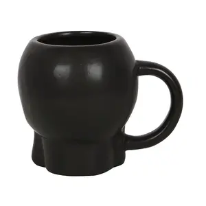 Something Different Dark Matter Skull Halloween Mug Black (One Size)