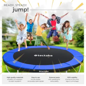 Trampoline Jumpy - tear resistant mat, safety net, padded edges, entry ladder - 366 cm