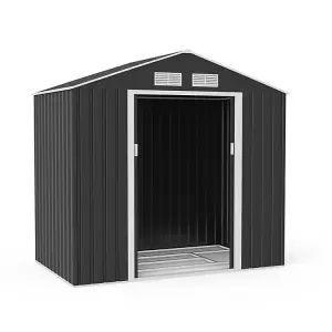 BillyOh Portland Apex Metal Shed Including Foundation Kit - 7 x 4