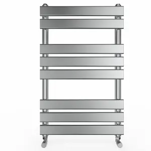 Right Radiators 800x500 mm Designer Flat Panel Heated Towel Rail Radiator Bathroom Warmer Heating Chrome