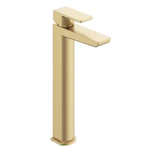 Zoia Gold Tall Basin Mono Mixer Tap