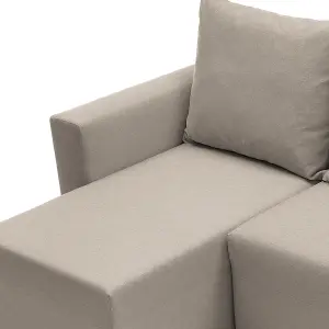 Oslo Reversible Corner Sofa Bed in Sand