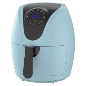 EMtronics Digital Large 4.5L Air Fryer with 60 Minute Timer - Aqua Blue