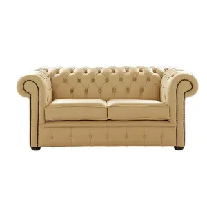 Chesterfield 2 Seater Shelly Angel Leather Sofa Settee Bespoke In Classic Style