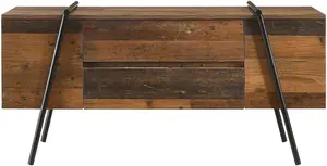 Abbey TV Unit Stand Cabinet Rustic Industrial Living Room Furniture