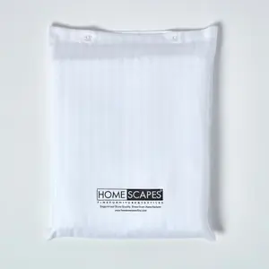 Homescapes White Egyptian Cotton Duvet Cover and Pillowcases 330 TC, Super King