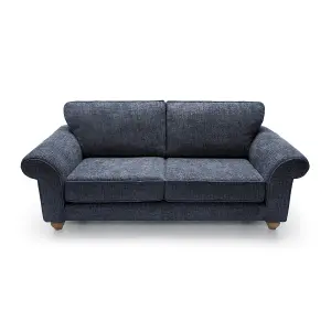 Ingrid 3 Seater Sofa in Dark Blue