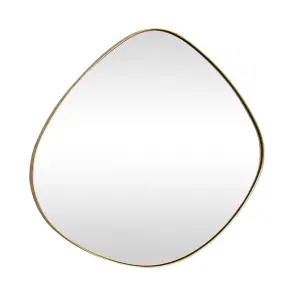 Melody Maison Gold Asymmetrical Pebble Wall Mirror 50cm x 50cm