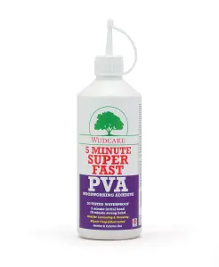 Wudcare 5 Minute Super Fast PVA Woodworking Adhesive - 500ml