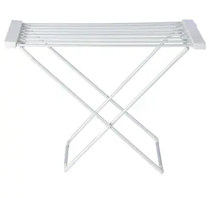 Homefront Electric Heated Clothes Horse Rail Airer Dryer 130W - Indoor Portable Free Standing - Energy Efficient, Low Energy