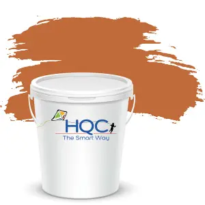 HQC Fence Paint Terracotta Matt Smooth Emulsion Garden Paint 5L