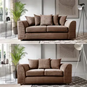 Lennox Chocolate Sofa Set 3 Seater +2 Seater