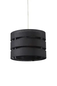 Trio Black Contemporary Light shade (D)28cm