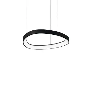 Luminosa Gemini LED Decorative Integrated Pendant Light Black, 3000K