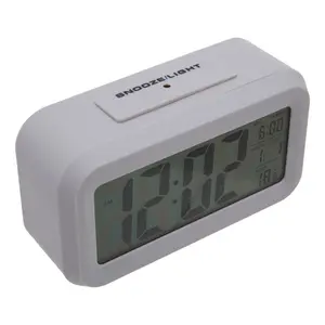 Digital Electric Alarm Tabletop Clock Grey