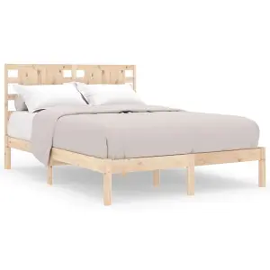 Berkfield Bed Frame Solid Wood Pine 120x200 cm