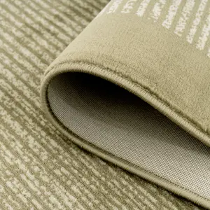 Moss Green Minimalist Bedroom Living Runner Rug 60x240cm