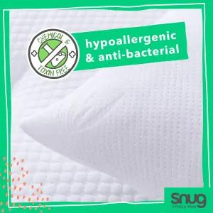 Snug Breathable Bamboo Medium Hypoallergenic Pillow