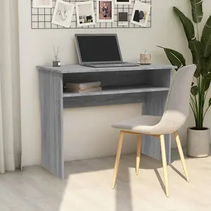 Berkfield Desk Grey Sonoma 90x50x74 cm Engineered Wood