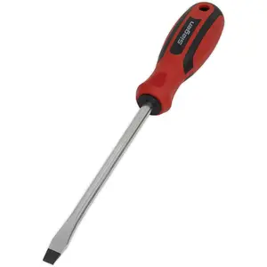 High-Quality 8 x 150mm Slotted Screwdriver with Soft Grip Handle and Chrome Vanadium Shaft