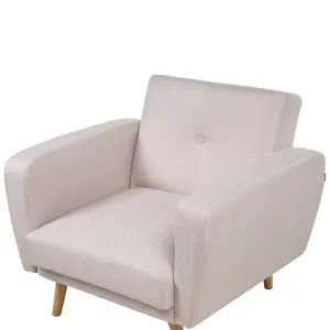 Armchair FLORLI Fabric Light Beige