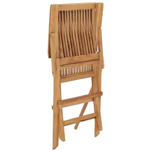 Berkfield Garden Chairs 8 pcs Solid Teak Wood