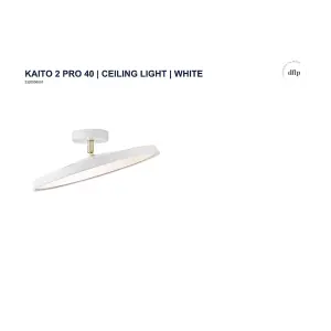 Nordlux DFTP Kaito 2 Pro 40 Indoor Living Dining Kitchen Bedroom Ceiling Light In White (Diam) 38.5cm