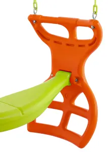 Swingan - Glider Swing Seat - Two Kids Seater - Playground Sets & Accessories for Children - Orange & Yellow