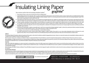 Insulating Lining Paper Graphite +