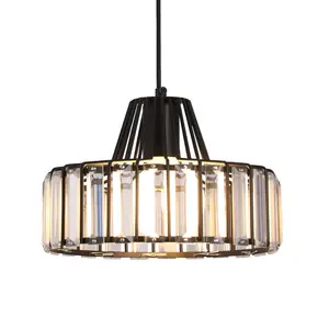 Luxury Crystal Pendant Ceiling Lamps For Dining Room Nordic Modern Chandelier Hanging Light Fixture Room Home Decor Pendant Lamp,Gold Black / Black