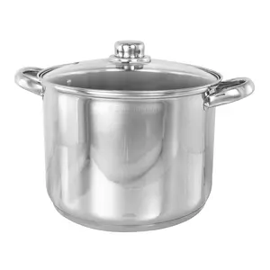 Buckingham Premium Induction Stainless Steel Stock Pot, 24 cm, 9 L