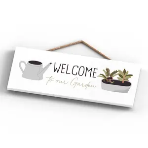 Garden Welcome To Our Garden Signs and Plaques