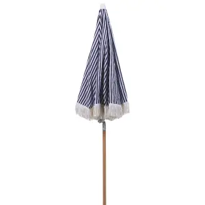 Garden Market Parasol 1.5 m Black and White MONDELLO