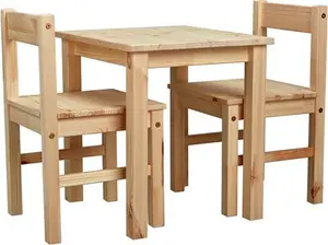 Argos Home Kids Scandinavia Solid Wood Table & 2 Chairs-Pine