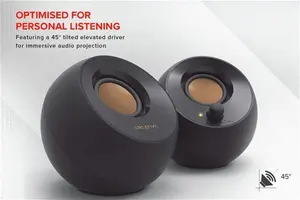 Creative 2.0 PC Speaker Set - Pebble Black