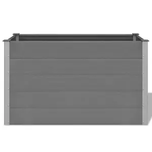 Berkfield Garden Raised Bed WPC 150x50x91 cm Grey