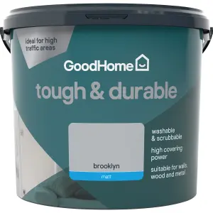 GoodHome Durable Brooklyn Matt Emulsion paint, 5L